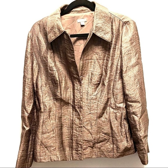 Metallic collared jacket - Picture 7 of 7